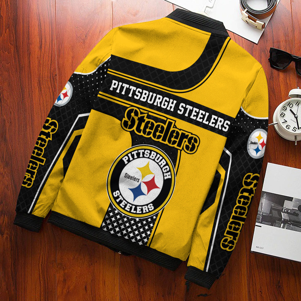 Pittsburgh Steelers Personalized Bomber Jacket BG917