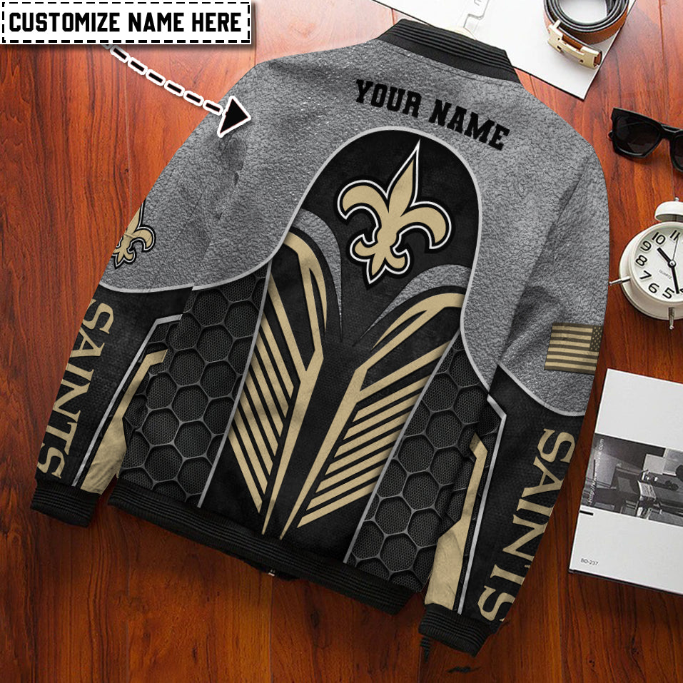 New Orleans Saints Personalized Bomber Jacket BG924
