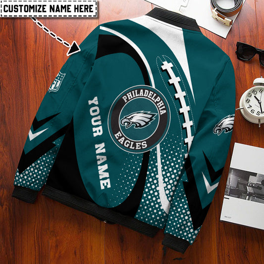 Philadelphia Eagles Personalized Bomber Jacket BG931