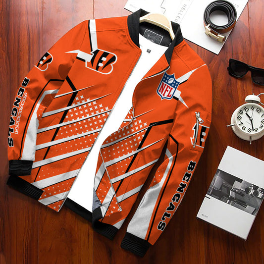 Cincinnati Bengals Personalized Bomber Jacket BG933