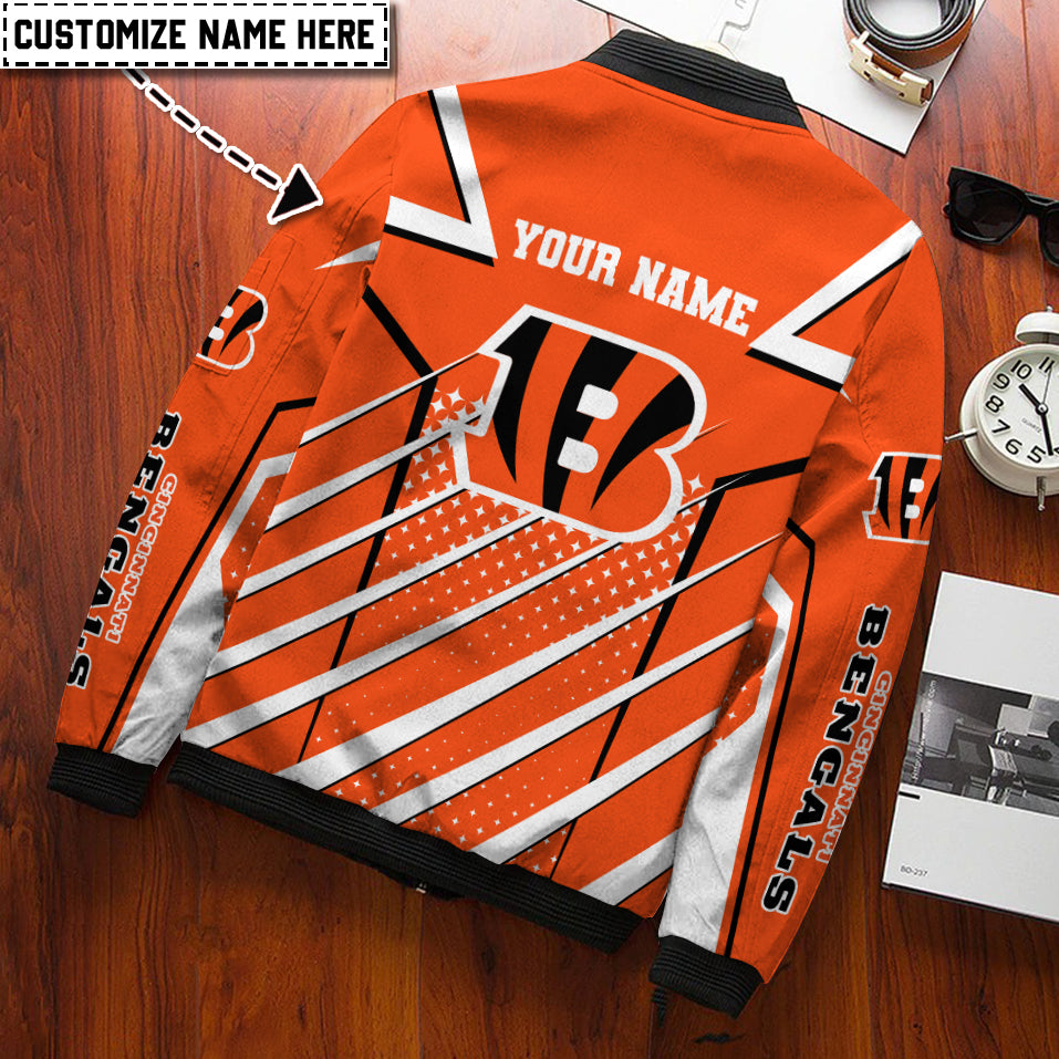 Cincinnati Bengals Personalized Bomber Jacket BG933