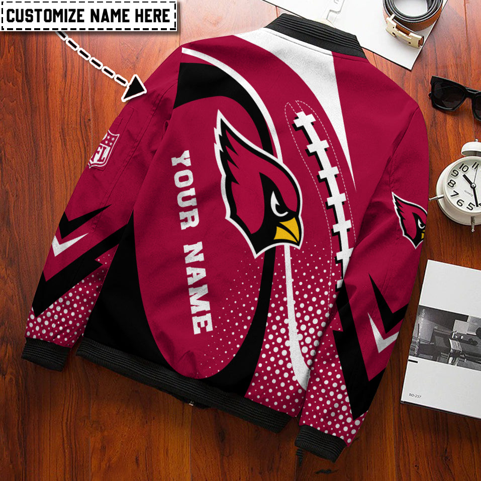 Arizona Cardinals Personalized Bomber Jacket BG936