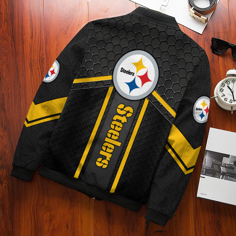 Pittsburgh Steelers Personalized Bomber Jacket BG939
