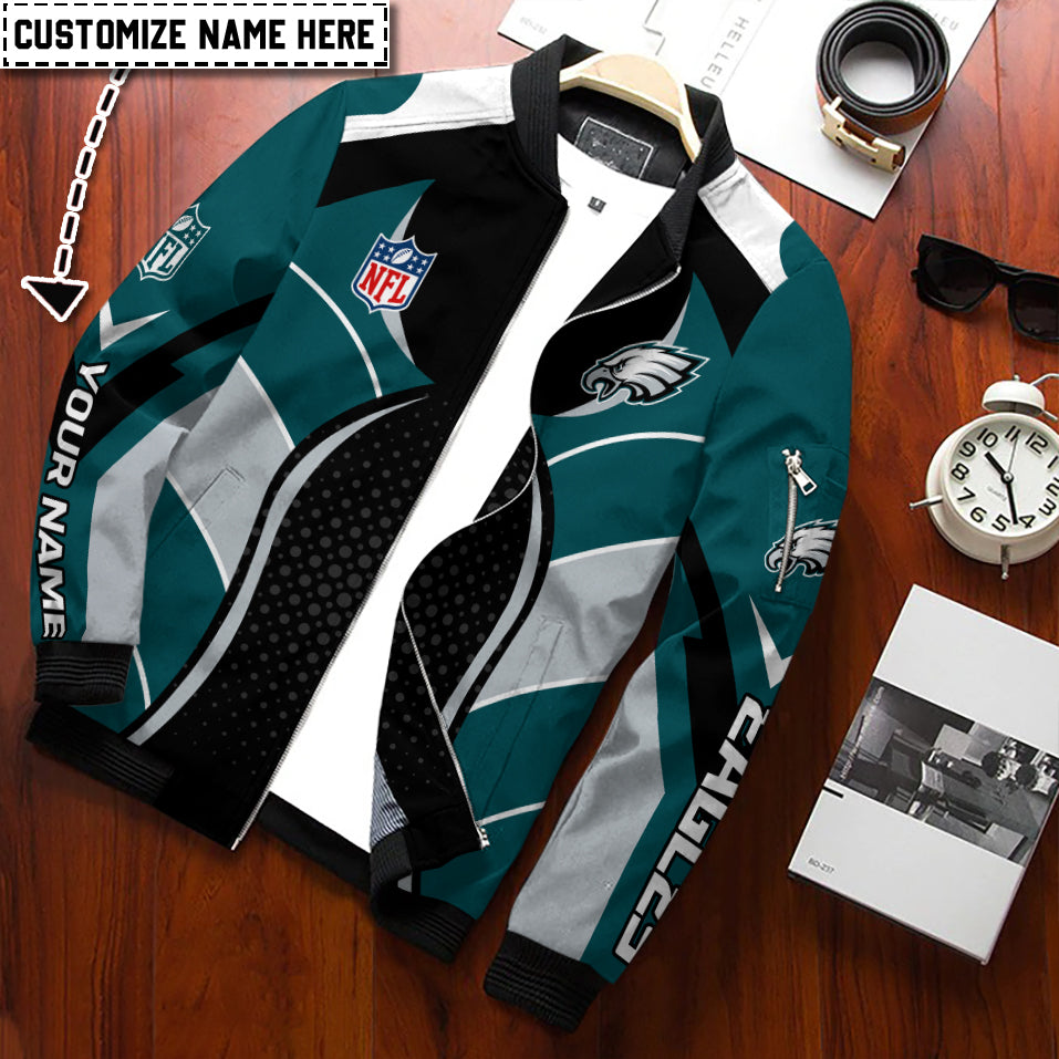 Philadelphia Eagles Personalized Bomber Jacket BG940