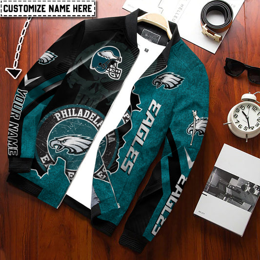 Philadelphia Eagles Personalized Bomber Jacket BG944