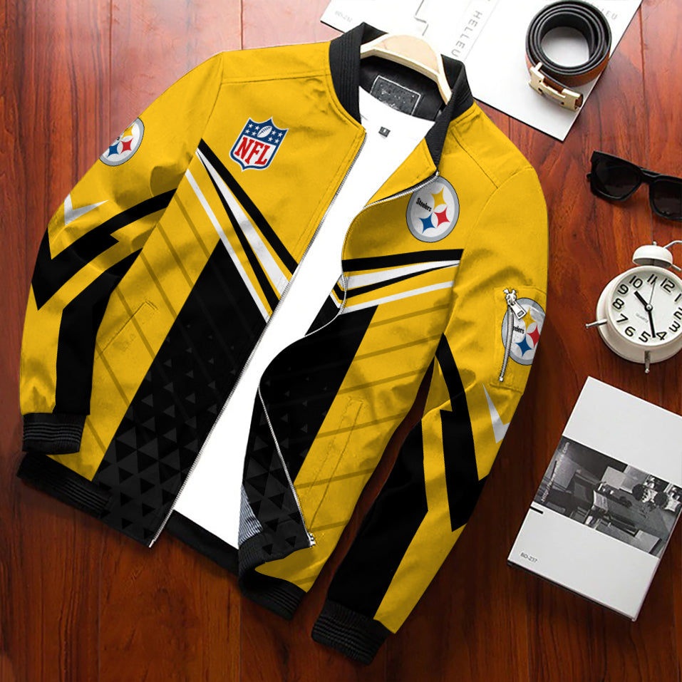 Pittsburgh Steelers Personalized Bomber Jacket BG947