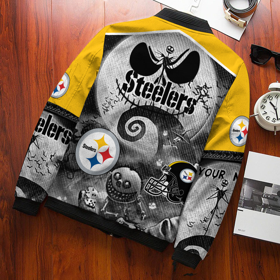 Pittsburgh Steelers Personalized Bomber Jacket BGBBJ950