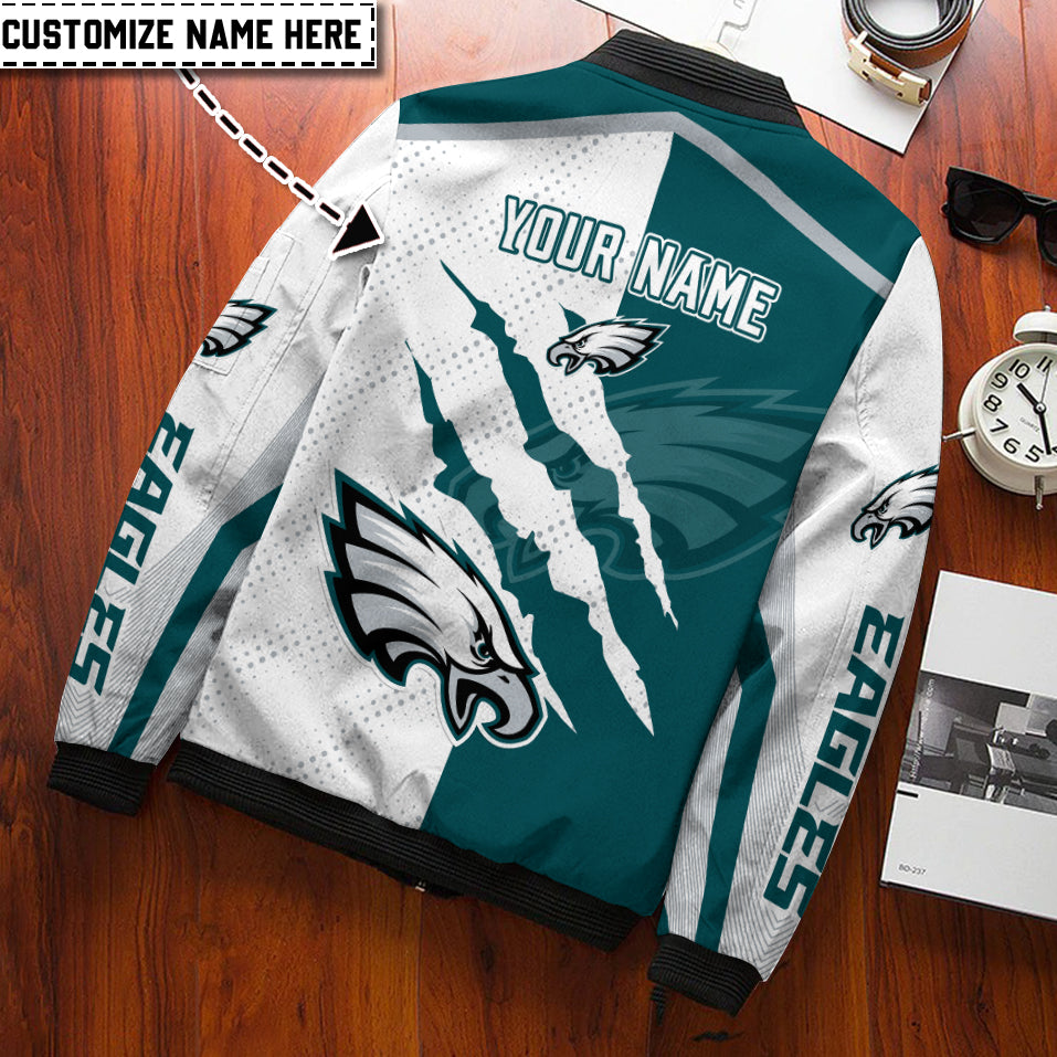 Philadelphia Eagles Personalized Bomber Jacket BGBBJ953