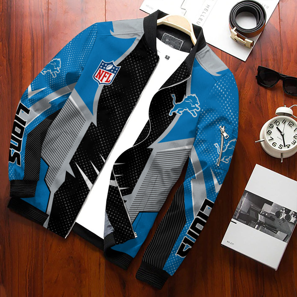 Detroit Lions Personalized Bomber Jacket BGBBJ969