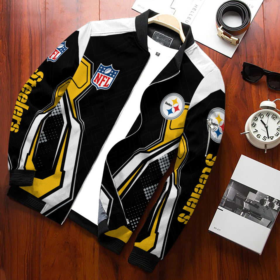 Pittsburgh Steelers Personalized Bomber Jacket BGBBJ973