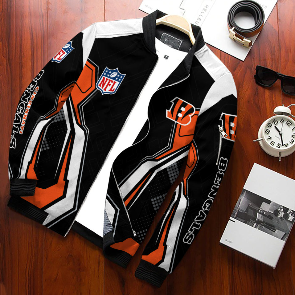 Cincinnati Bengals Personalized Bomber Jacket BGBBJ978
