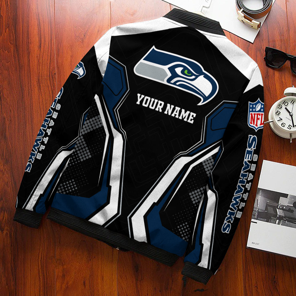 Seattle Seahawks Personalized Bomber Jacket BGBBJ981