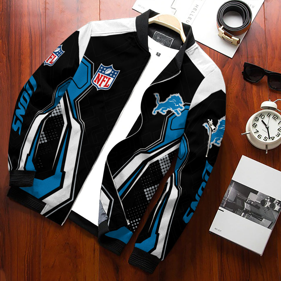 Detroit Lions Personalized Bomber Jacket BGBBJ984