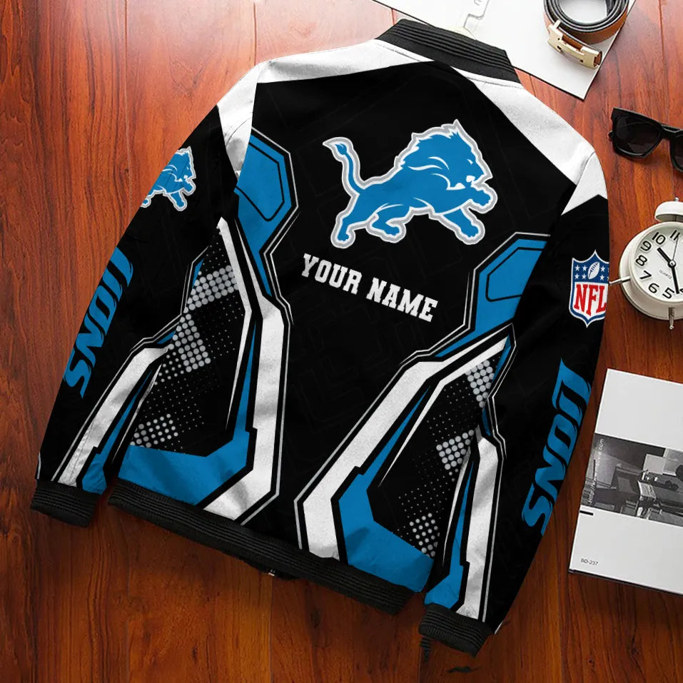 Detroit Lions Personalized Bomber Jacket BGBBJ984
