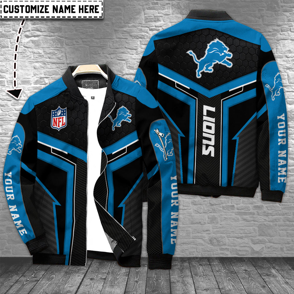 Detroit Lions Personalized Bomber Jacket BGBBJ999