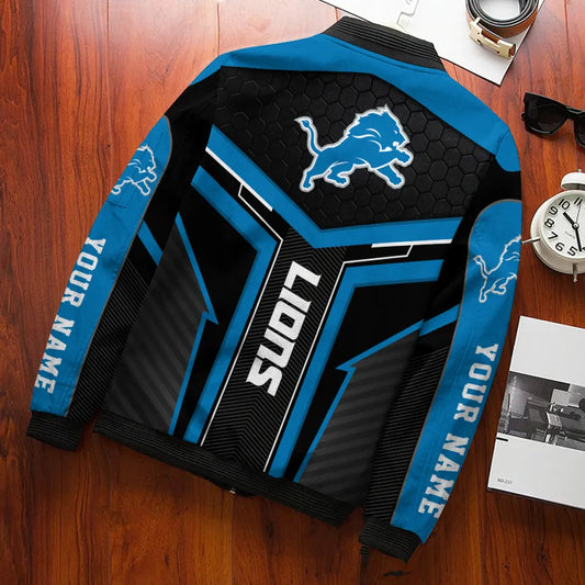 Detroit Lions Personalized Bomber Jacket BGBBJ999