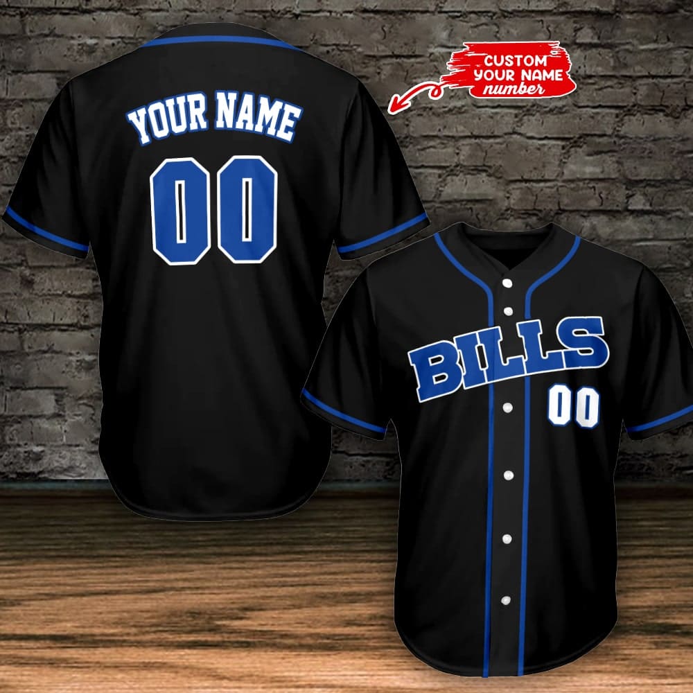 Buffalo Bills Personalized Baseball Jersey BG783