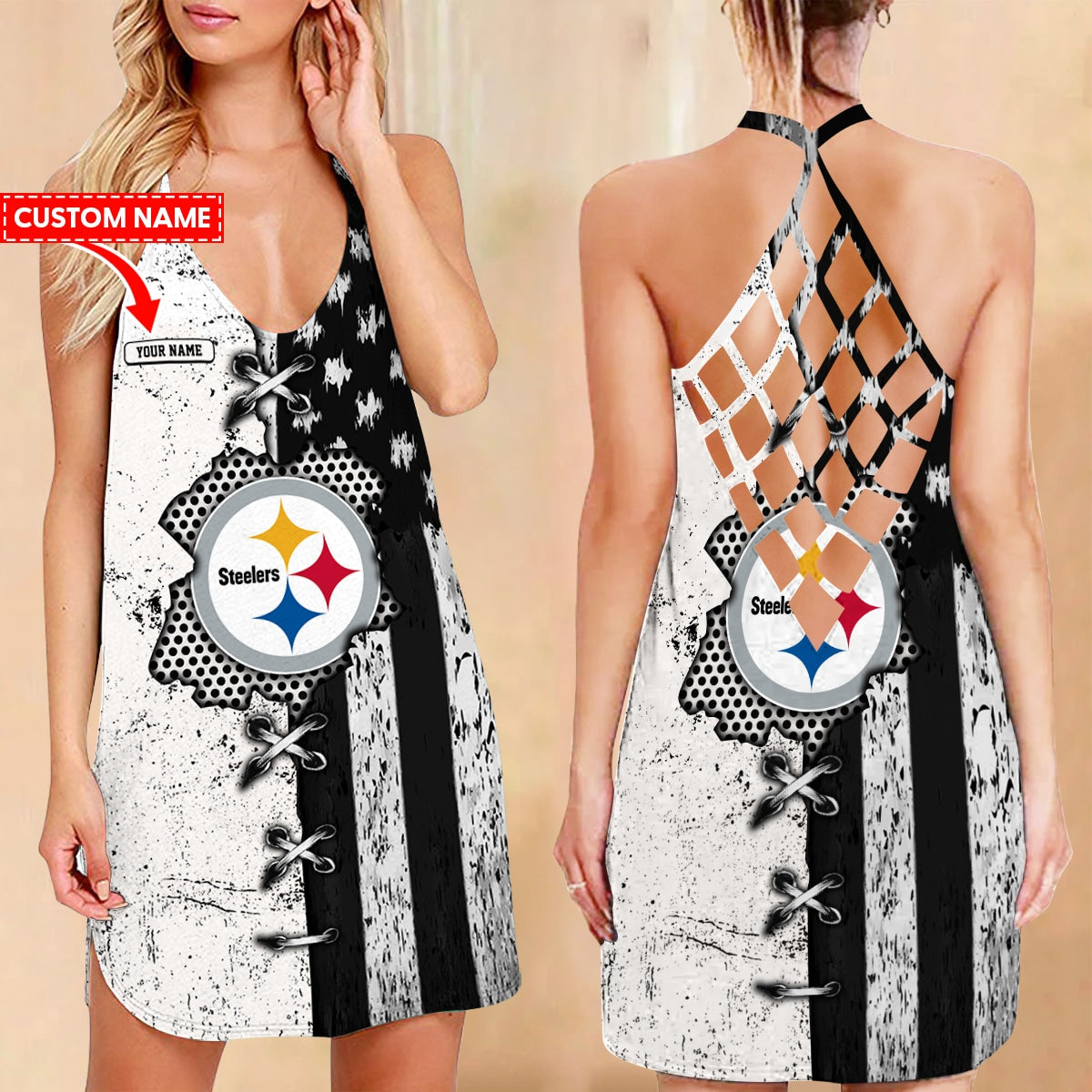 Pittsburgh Steelers Criss-Cross Dress 31