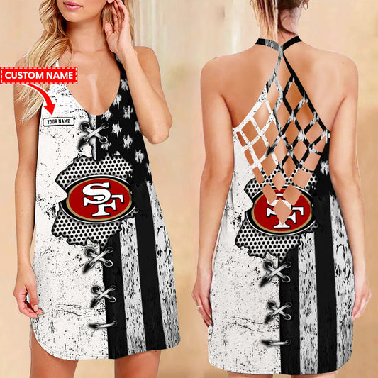 San Francisco 49ers Personalized Criss-Cross Dress 33