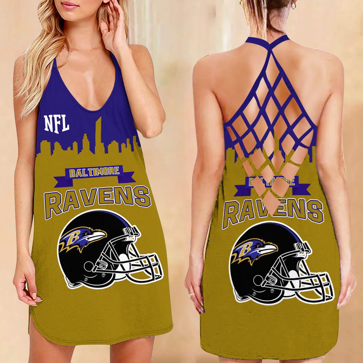 Baltimore Ravens Criss-Cross Dress 35