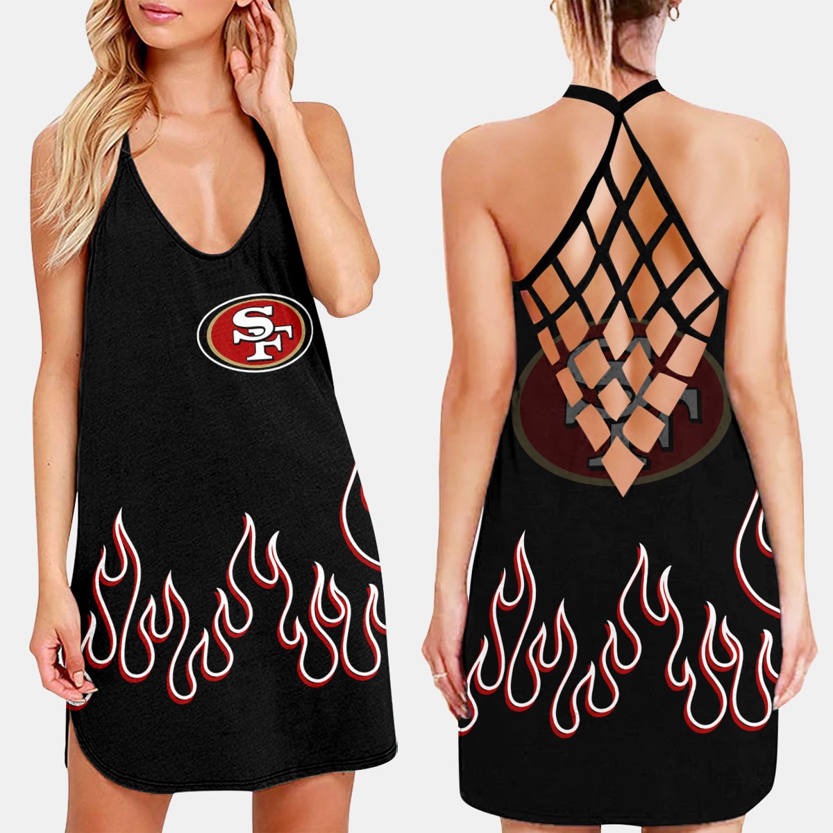 San Francisco 49ers Criss-Cross Dress 48