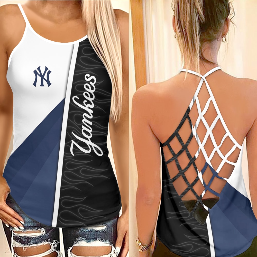 New York Yankees Criss Cross Tank Top BG108