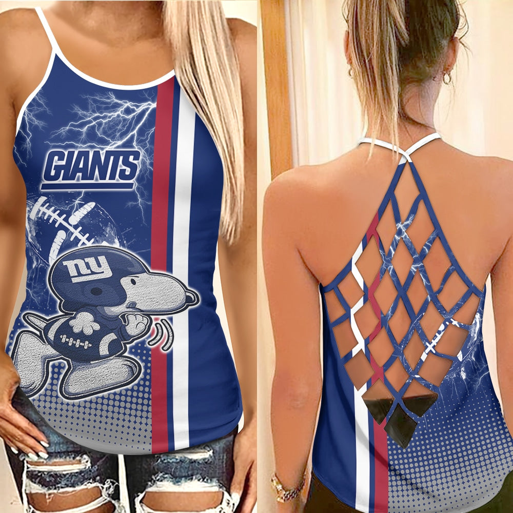 New York Giants Criss Cross Tank Top BG117