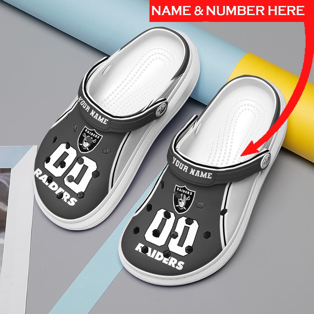 Las Vegas Raiders Personalized Limited Clog BG334