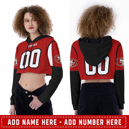 San Francisco 49ers Personalized Croptop Hoodie BG001