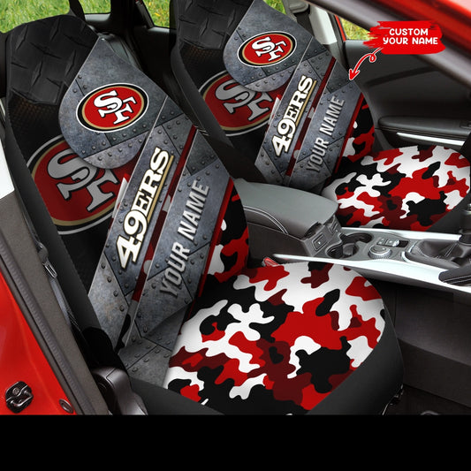 San Francisco 49ers Personalized Car Seat Covers BG573
