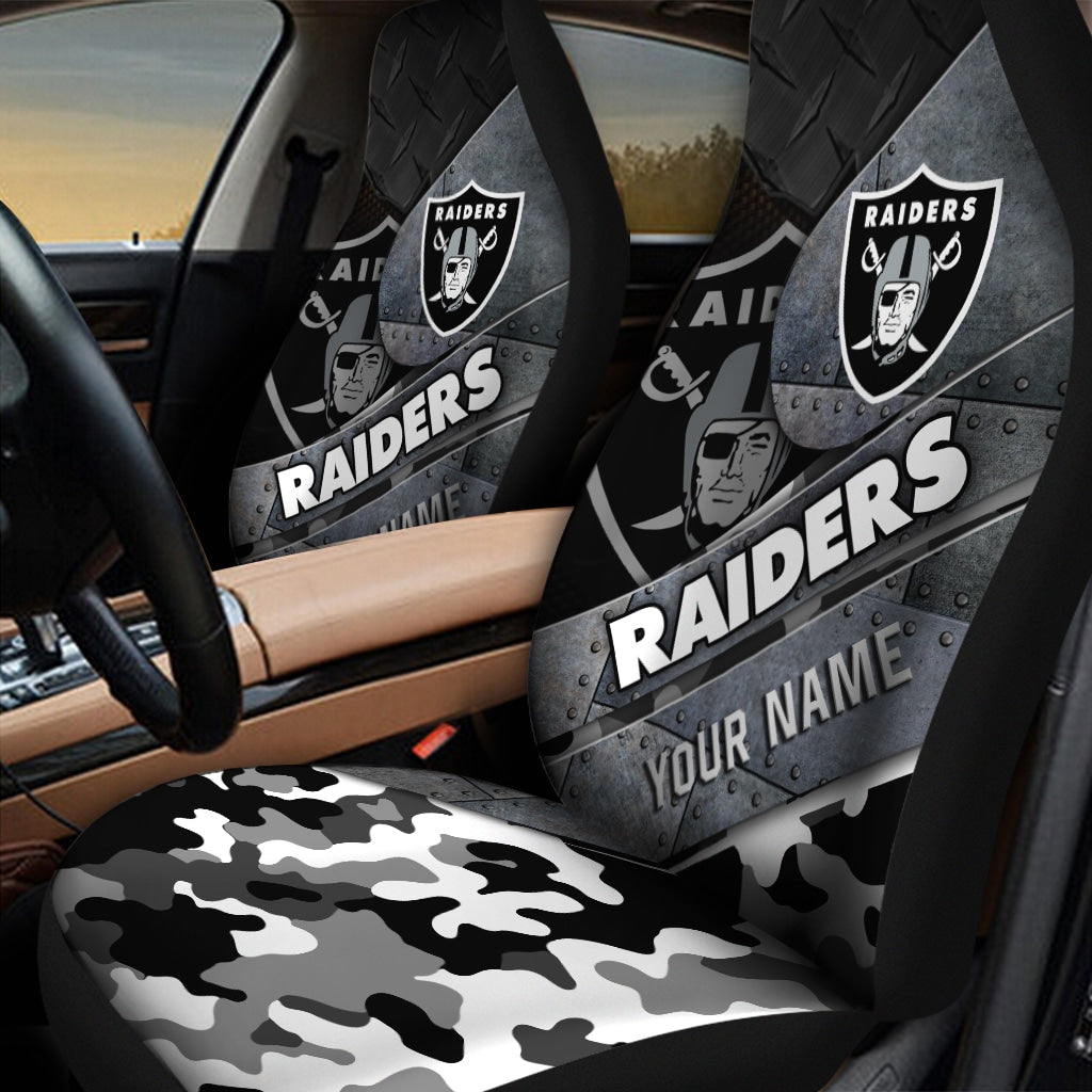 Las Vegas Raiders Personalized Car Seat Covers BG575