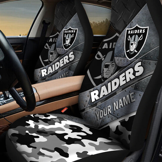 Las Vegas Raiders Personalized Car Seat Covers BG575