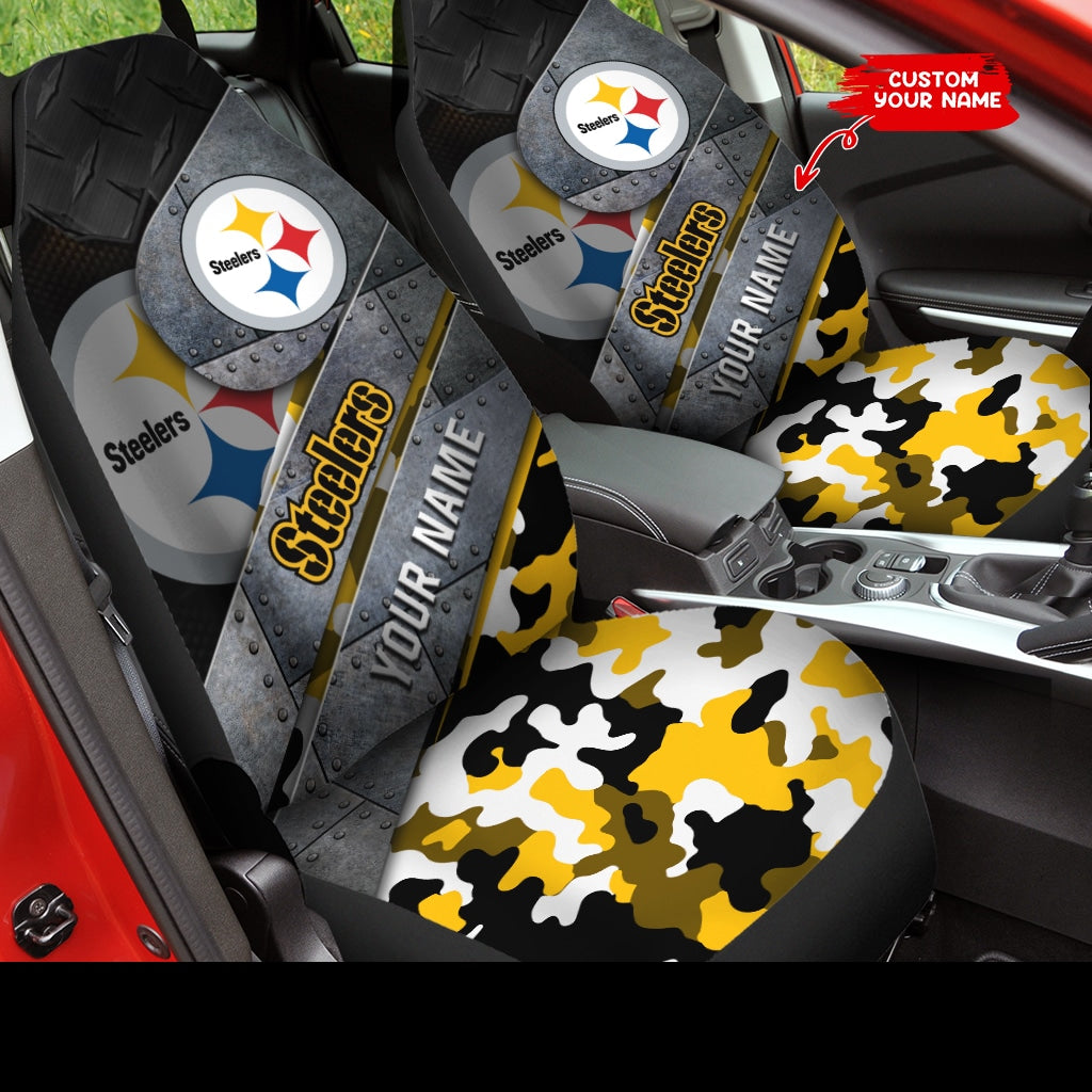 Pittsburgh Steelers Personalized Car Seat Covers BG576