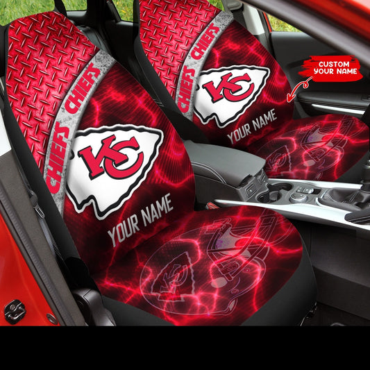 Kansas City Chiefs Personalized Car Seat Covers BG583