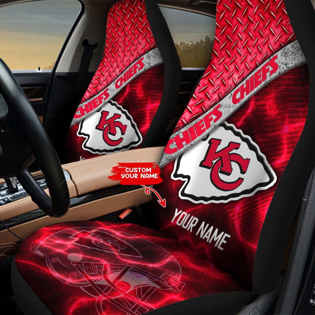 Kansas City Chiefs Personalized Car Seat Covers BG583
