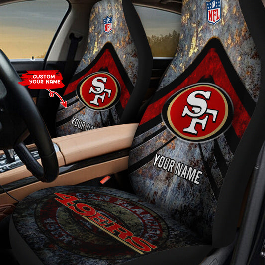 San Francisco 49ers Personalized Car Seat Covers BG595