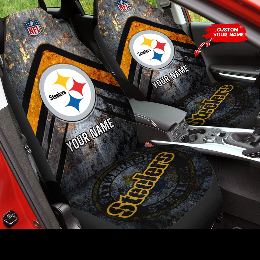 Pittsburgh Steelers Personalized Car Seat Covers BG597