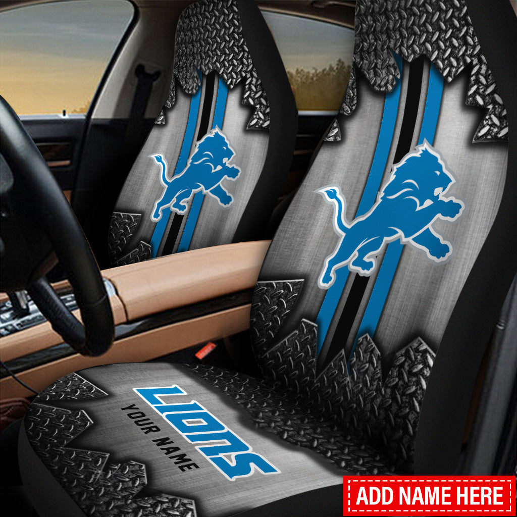Detroit Lions Personalized Car Seat Covers BG607