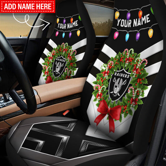 Las Vegas Raiders Personalized Car Seat Covers BG614