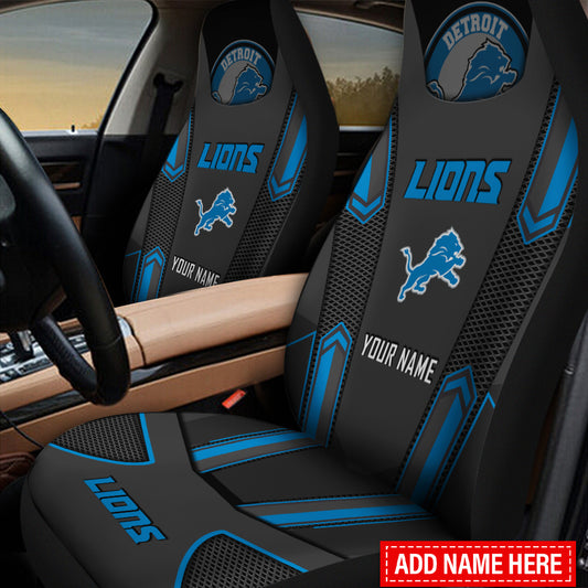 Detroit Lions Personalized Car Seat Covers BG618