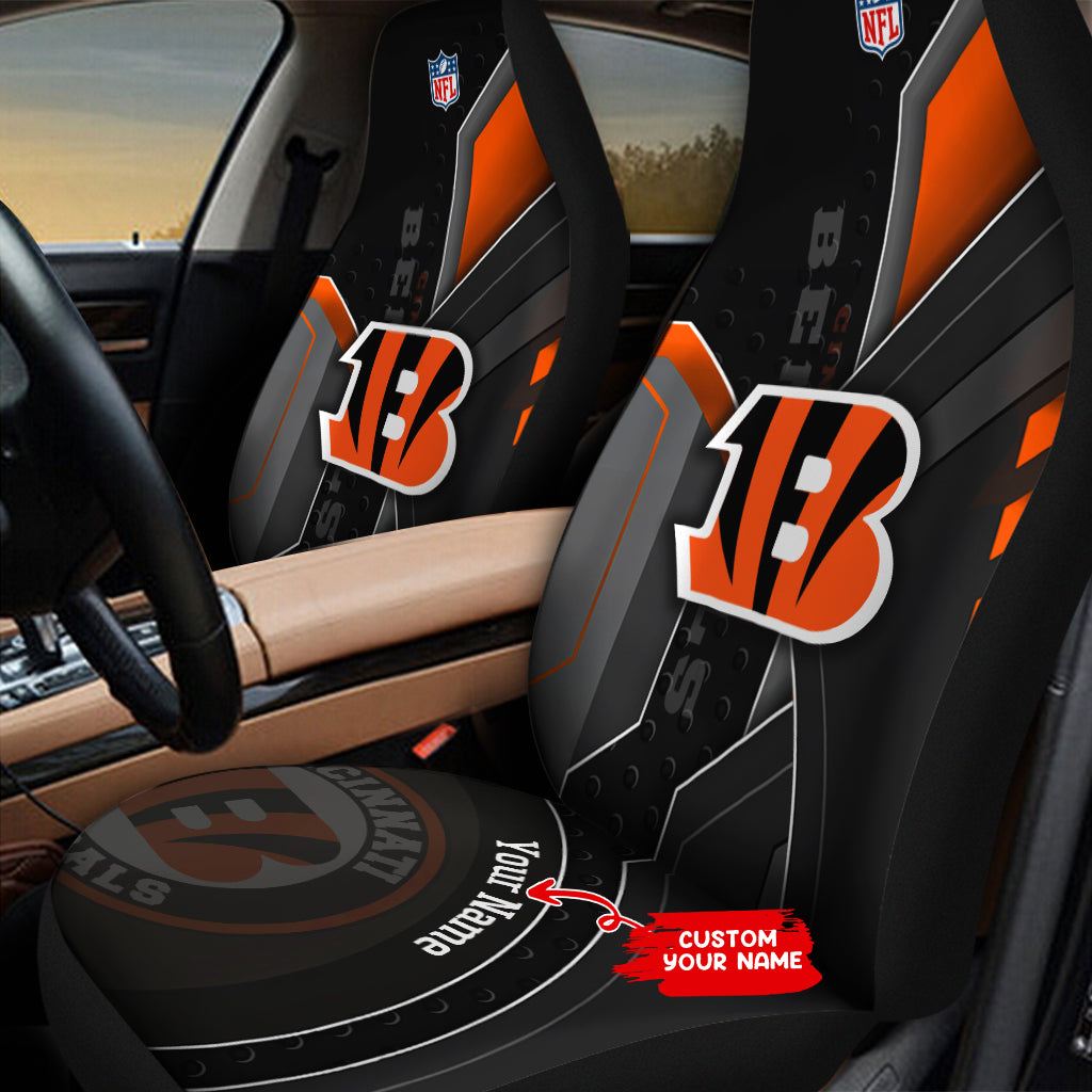 Cincinnati Bengals Personalized Car Seat Covers BGCSC627