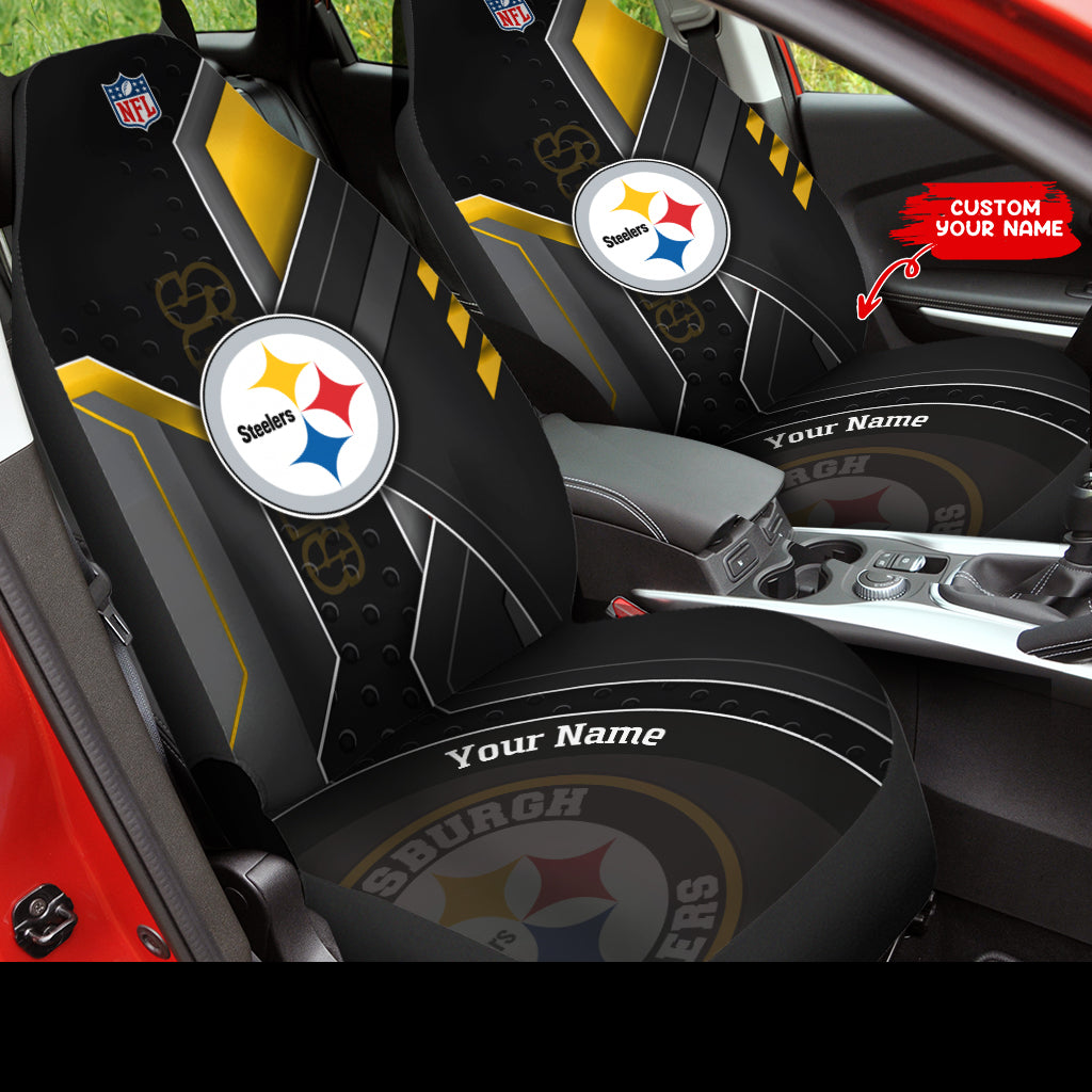 Pittsburgh Steelers Personalized Car Seat Covers BGCSC634