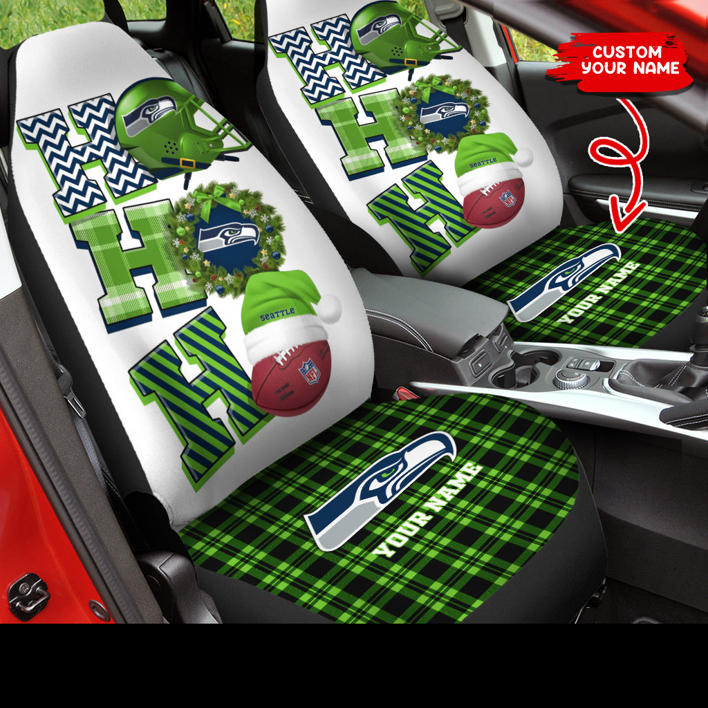 Seattle Seahawks Personalized Car Seat Covers BGCSC668