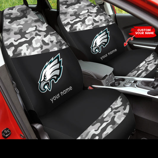 Philadelphia Eagles Personalized Car Seat Covers BGCSC676