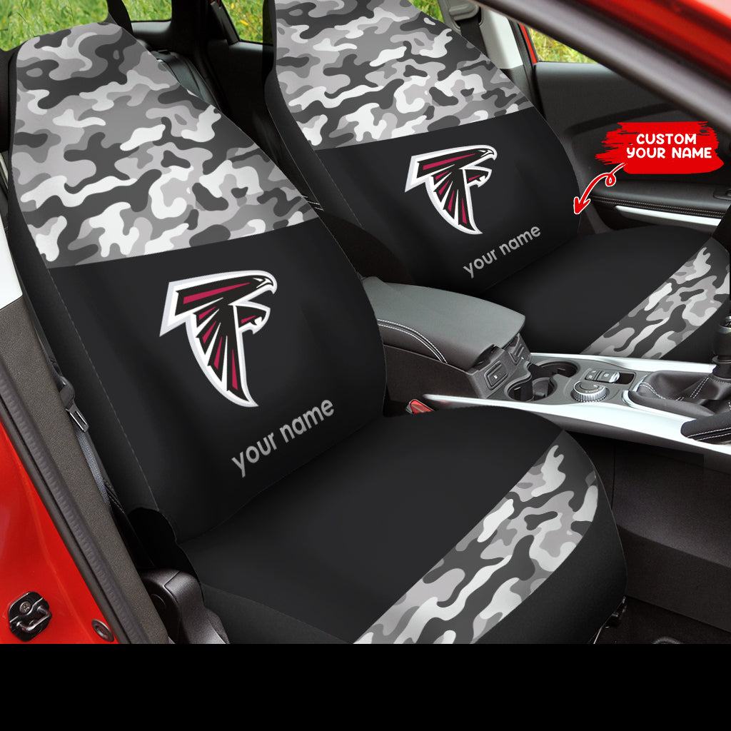 Atlanta Falcons Personalized Car Seat Covers BGCSC677