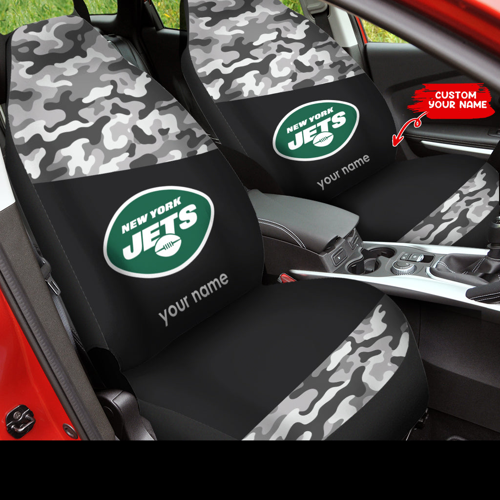 New York Jets Personalized Car Seat Covers BGCSC678