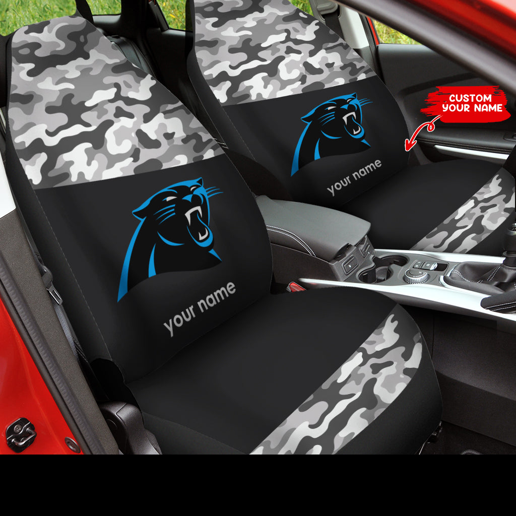 Carolina Panthers Personalized Car Seat Covers BGCSC681