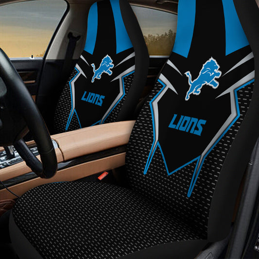 Detroit Lions Personalized Car Seat Covers BGCSC685