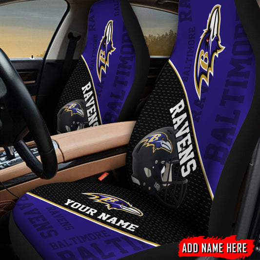 Baltimore Ravens Personalized Car Seat Covers BGCSC686