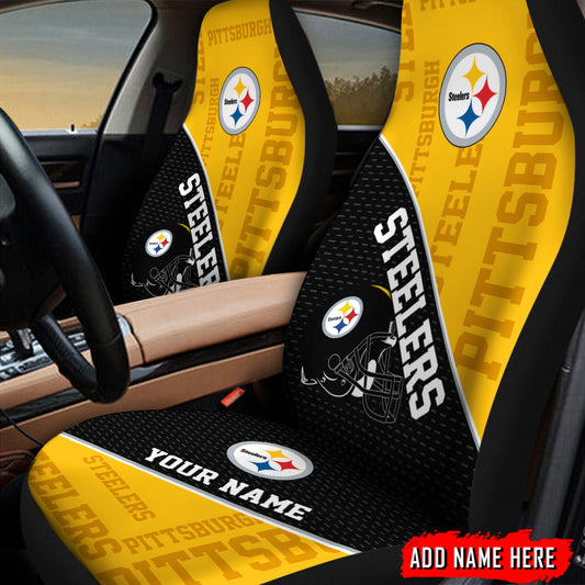 Pittsburgh Steelers Personalized Car Seat Covers BGCSC687